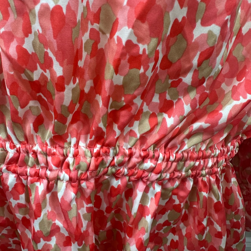 Cynthia Steffe Coral Print Blouse size XL - Picture 8 of 11